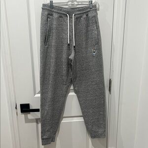Goat‎ USA Men's Gray Joggers with Embroidered Detail Size Medium